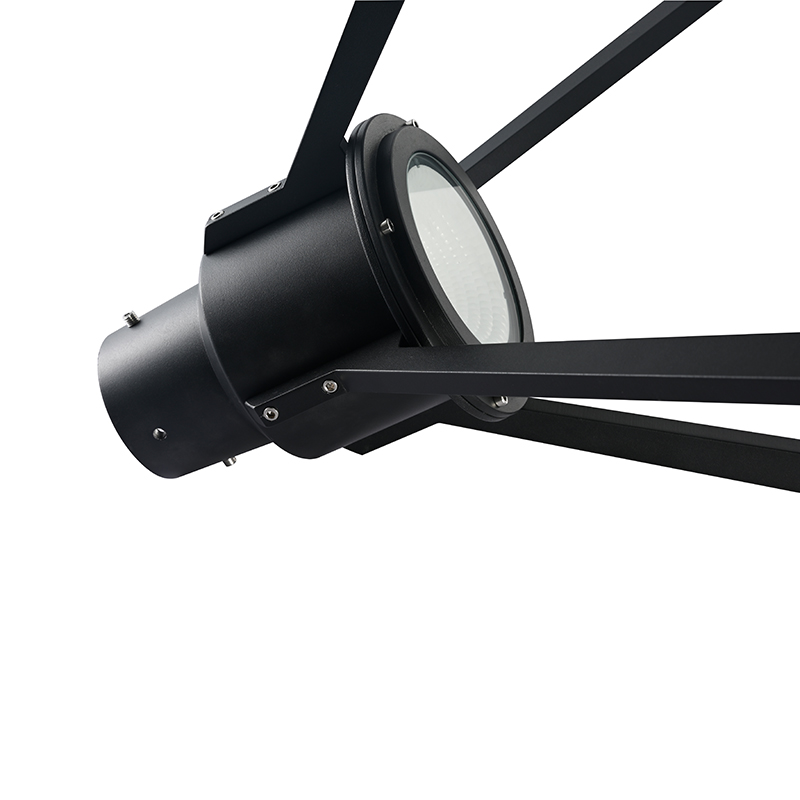 YMLED-6146 LED Lampa Dearadh Machnamhach Soilsiú Páirc Sráid an Ghairdín