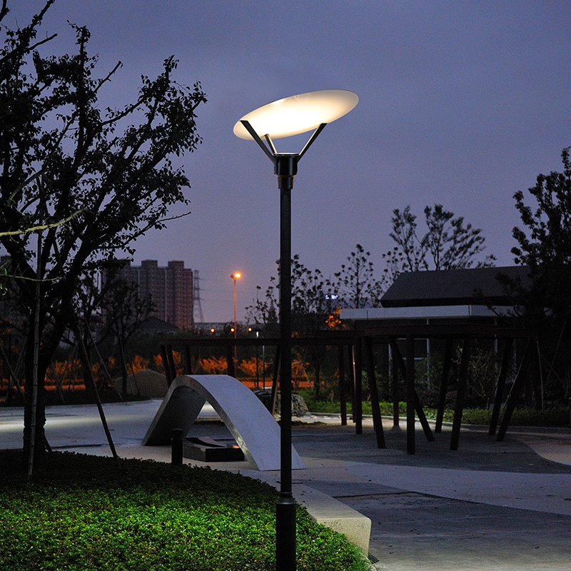 YMLED-6146B Lasmuigh Alúmanam LED Garden Lampa Soilsiú Clós Bóthair
